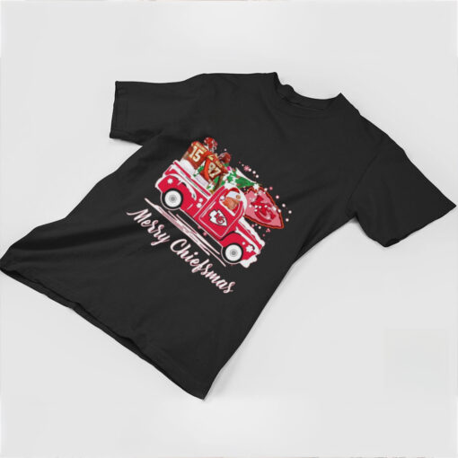 Official Kansas City Chiefs Football The 12 Days Of Chiefsmas Merry Christmas Shirt