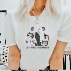 Official LA Dodgers vs NY Yankees 2024 World Series Preview Trophy Matchup Shirt