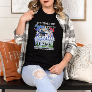 Official Los Angeles Dodgers It’s Time For Baseball Thank You For The Memories T Shirt