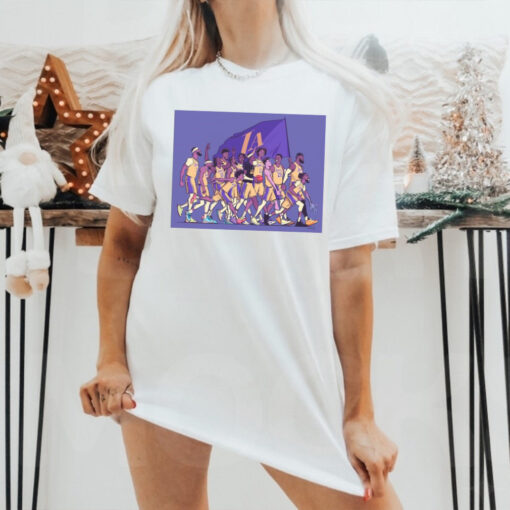 Official Los Angeles Lakers Walking Into The Playoffs Like NBA Poster t shirt