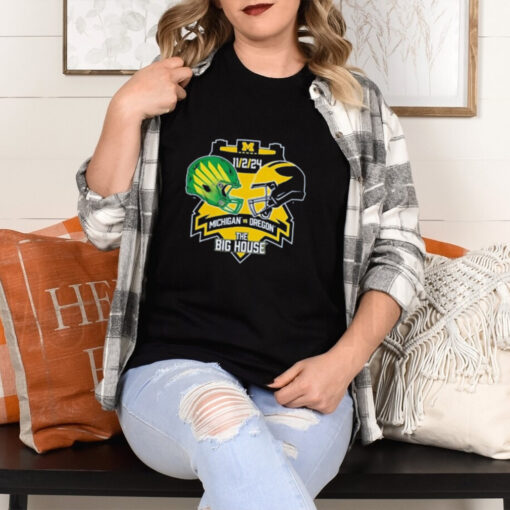 Official Matchup Michigan Wolverines vs Oregon Duck The Big House Nov 2 2024 t shirt