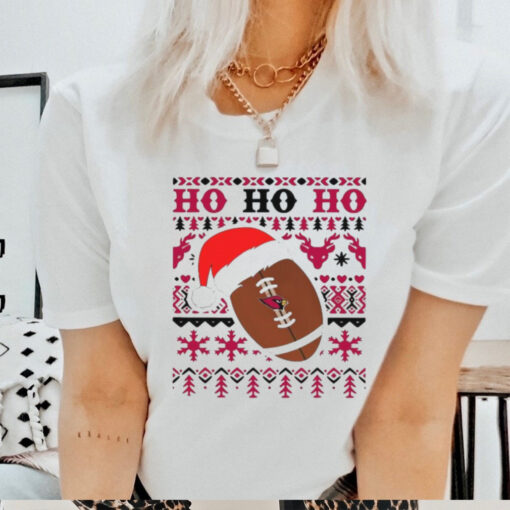 Official NFL Arizona Cardinal Football Santa Claus Ho Ho Ho Christmas 2024 Shirt