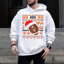 Official NFL Cincinnati Bengals Football Santa Claus Ho Ho Ho Christmas 2024 Shirt