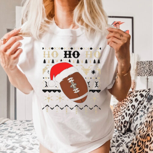 Official NFL New Orlean Saints Football Santa Claus Ho Ho Ho Christmas 2024 Shirt