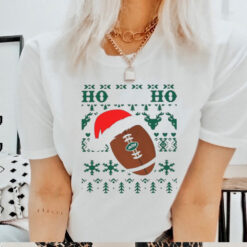 Official NFL New York Jets Football Santa Claus Ho Ho Ho Christmas 2024 Shirt