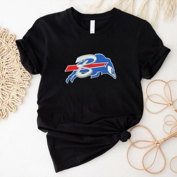 Official NFL x MLB Buffalo Bills X Toronto Blue Jays Logo Mash Shirt