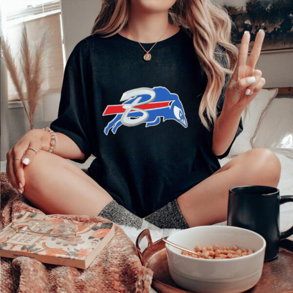 Official NFL x MLB Buffalo Bills X Toronto Blue Jays Logo Mash Shirt