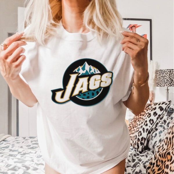 Official NFL x NBA Jacksonville Jaguars X Utah Jazz Logo Mash Shirt