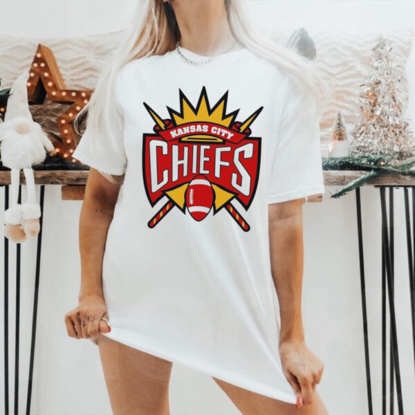 Official NFL x NBA Kansas City Chiefs X Sacramento Kings Logo Mash Shirt