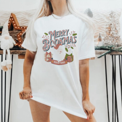 Official New Merry Bookmas Christmas 2024 t shirt