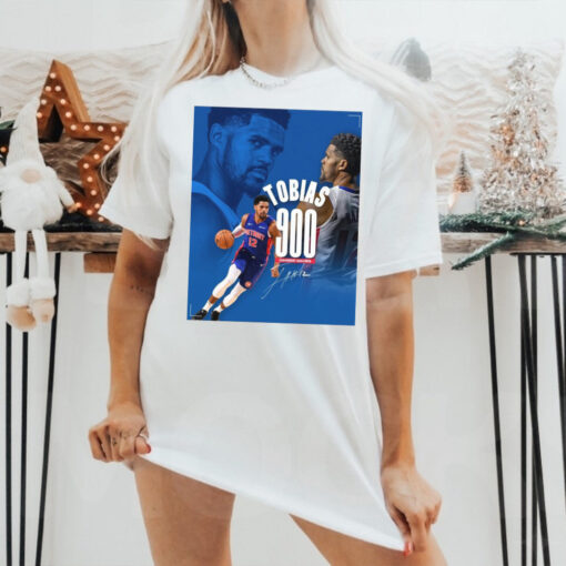 Official Poster Detroit Pistons Congratulations to Tobias Harris for playing in his 900th NBA game Signature t shirt