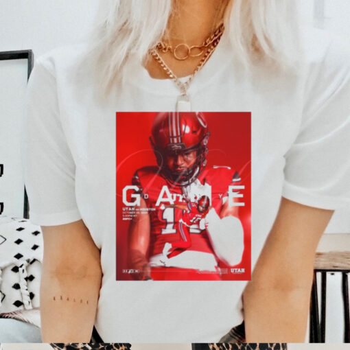 Official Poster Gameday Utah Utes Vs Houston Cougars October 26 2024 TDECU Stadium t shirt