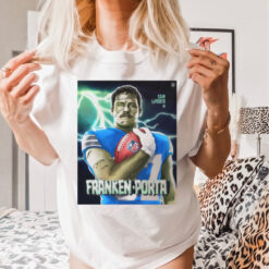 Official The Tight End Monsters Sam LaPorta In Franken Porta NFL Poster t shirt