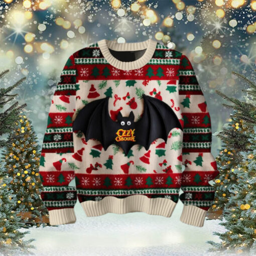 Ozzy Osbourne Bat Christmas Ugly Sweater