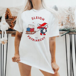 Penguin sleigh the patriarchy Christmas shirt