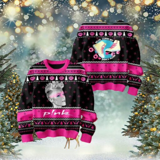 Pink Never Gonna Not Dance Again Ugly Christmas Sweater Chirstmas Gifts 2024 Xmas For Family And Friends Ugly Sweater