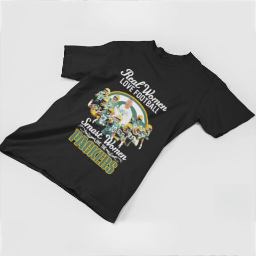 Real Women Love Football Smart Women Love The Green Bay Packers 2024 Signatures Shirt