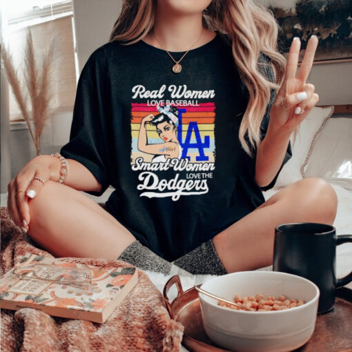 Real women love baseball smart women love the Dodgers shirt