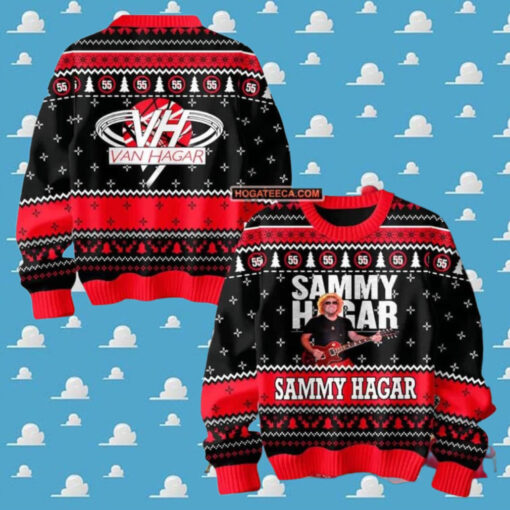 Sammy Hagar 2024 Van Hagar Ugly Christmas Sweater Chirstmas Gifts 2024 Xmas For Family And Friends Ugly Sweater