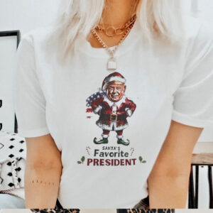 Santa’s favorite president elf Trump Christmas shirt