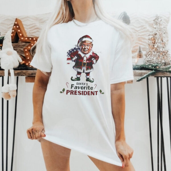 Santa’s favorite president elf Trump Christmas shirt