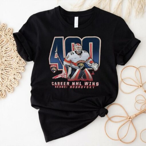 Sergei Bobrovsky Florida Panthers 400 Career Wins T Shirt