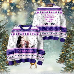 Shakira I Saw A Champion In Eyes Chirstmas Gifts 2024 Xmas For Family And Friends Ugly Sweater