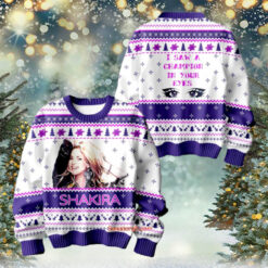 Shakira I Saw A Champion In Your Eyes Ugly Sweater