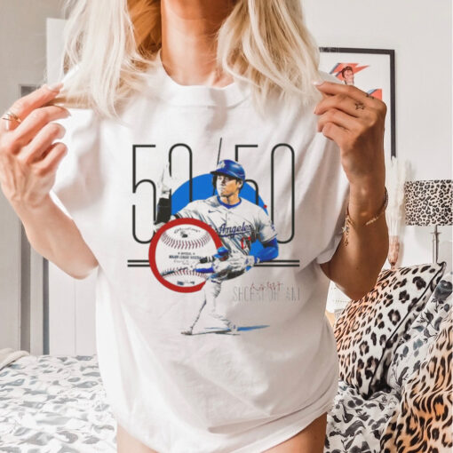 Shohei Ohtani star’s 50th home run ball from Los Angeles Dodgers MLB sets another record t shirt