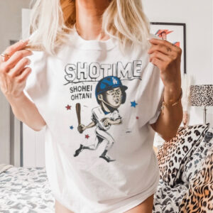 Shotime Shohei Ohtani Los Angeles Dodgers caricature shirt