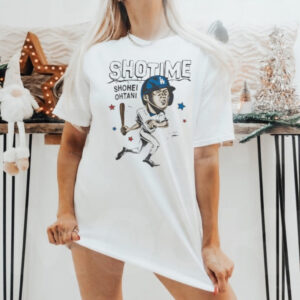 Shotime Shohei Ohtani Los Angeles Dodgers caricature shirt