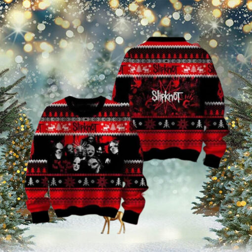 Slipknot Step Inside See The Devil In I Ugly Christmas Sweater Chirstmas Gifts 2024 Xmas For Family And Friends Ugly Sweater