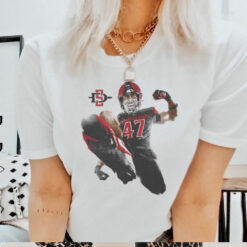 Trey White San Diego State Aztecs Portrait t shirt