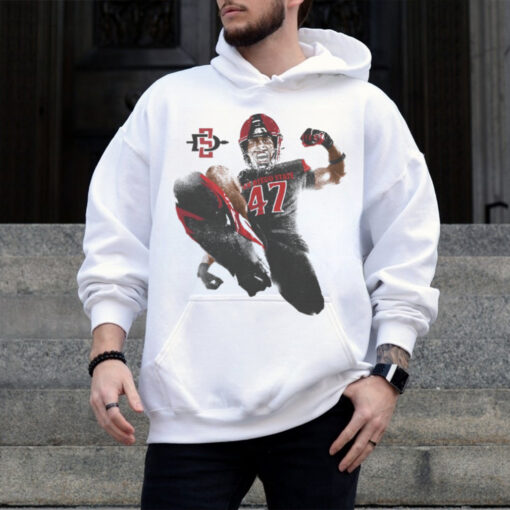 Trey White San Diego State Aztecs Portrait t shirt