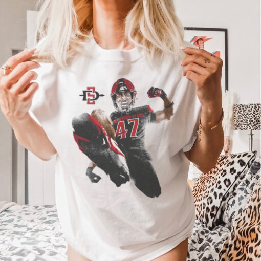 Trey White San Diego State Aztecs Portrait t shirt