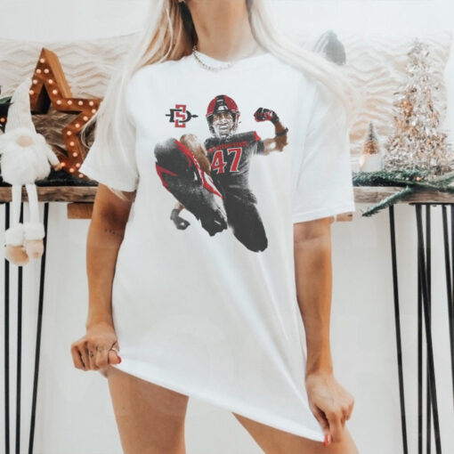 Trey White San Diego State Aztecs Portrait t shirt