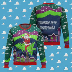 Tripping Santa Christmas Ugly Sweater