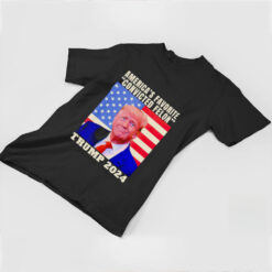 Trump 2024 America’s favorite convicted felon American flag Election 2024 shirt