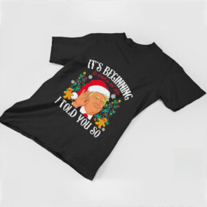 Trump Christmas it’s beginning to look a lot like I told you so shirt