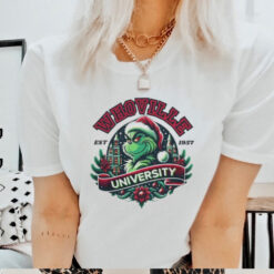 Whoville University Grinch Christmas 1957 Comfort Colors Tee shirt