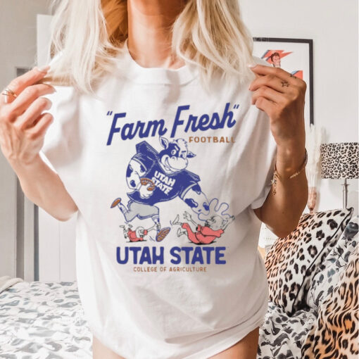 Official Mootah State Farm Fresh Football Utah State College Of Agriculture Graphic t shirt