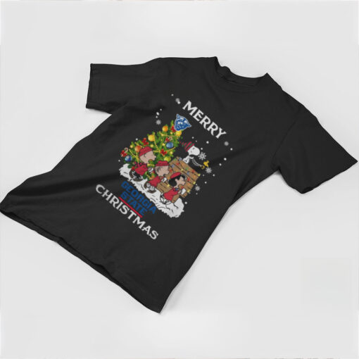 2024 Georgia State Panthers Snoopy And Friends Merry Christmas Shirt