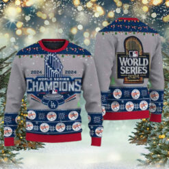 2024 LA Dodgers World Series Champions Ugly Christmas Sweater