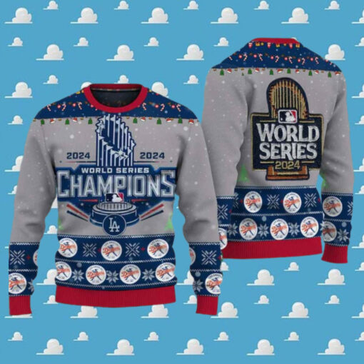 2024 LA Dodgers World Series Champions Ugly Christmas Sweater