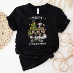 2024 Milwaukee Brewers Snoopy And Friends Merry Christmas Shirt