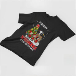 2024 Nebraska Cornhuskers Snoopy And Friends Merry Christmas Shirt