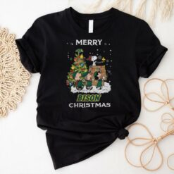 2024 North Dakota State Bison Snoopy And Friends Merry Christmas Shirt