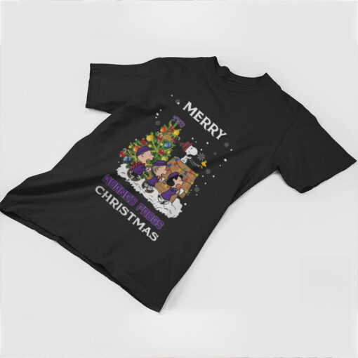 2024 TCU Horned Frogs Snoopy And Friends Merry Christmas Shirt