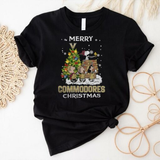 2024 Vanderbilt Commodores Snoopy And Friends Merry Christmas Shirt