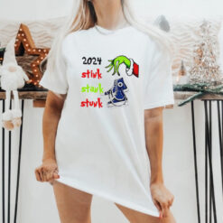 2024 stink stank stunk Grinch hand Christmas shirt